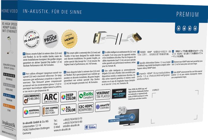Produktbild Inakustik mini HDMI (Typ C) — HDMI (Typ A) (5 m, HDMI)