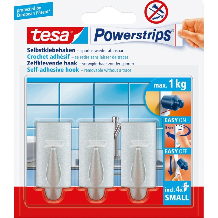 Produktbild tesa Powerstrips Haken SMALL trend