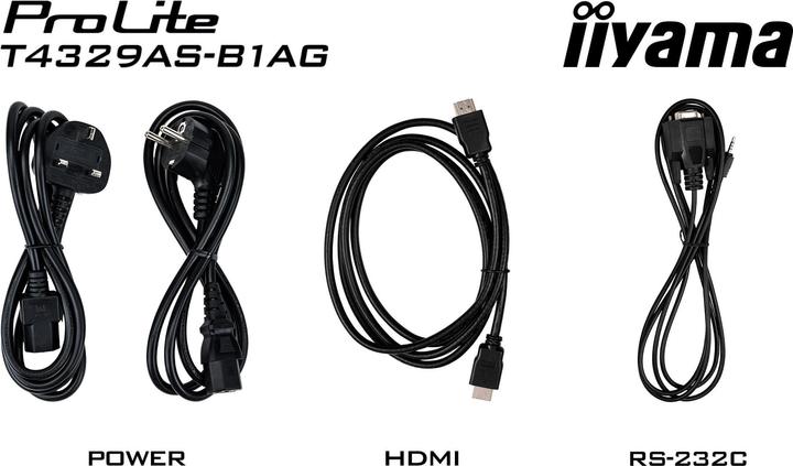 Actual product image iiyama LFD ProLite T4329AS-B1AG (3840 x 2160 Pixels, 42.50")