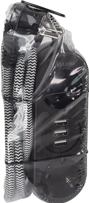 Actual product image LogiLink Power strip (2x, CEE 7/3, 1.50 m)