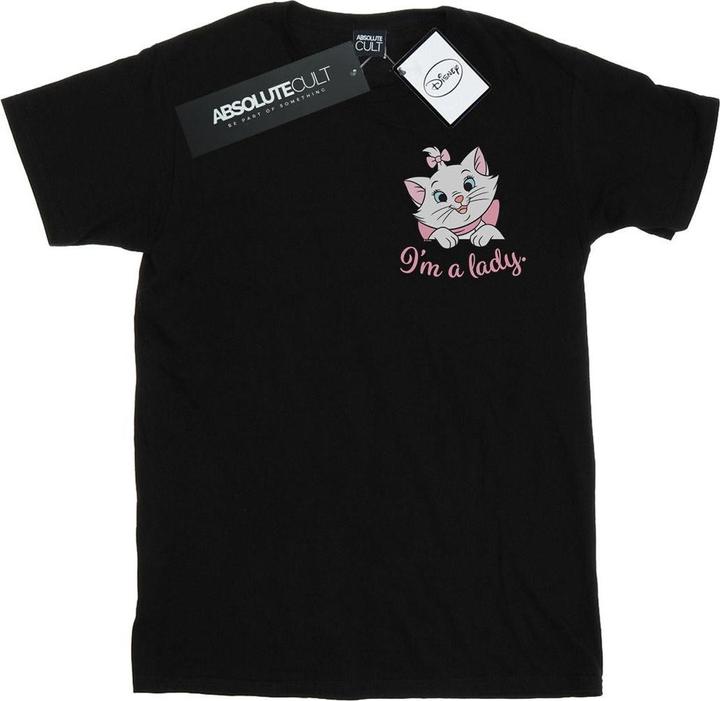 Actual product image Disney Mens Aristocats Marie I'm A Lady Breast Print T-Shirt (3XL)