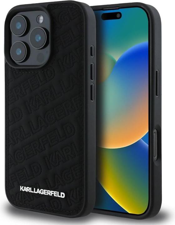 Productafbeelding Karl Lagerfeld PU Quilted Pattern Case voor iPhone 16 Pro Max (Apple iPhone 16 Pro Max)