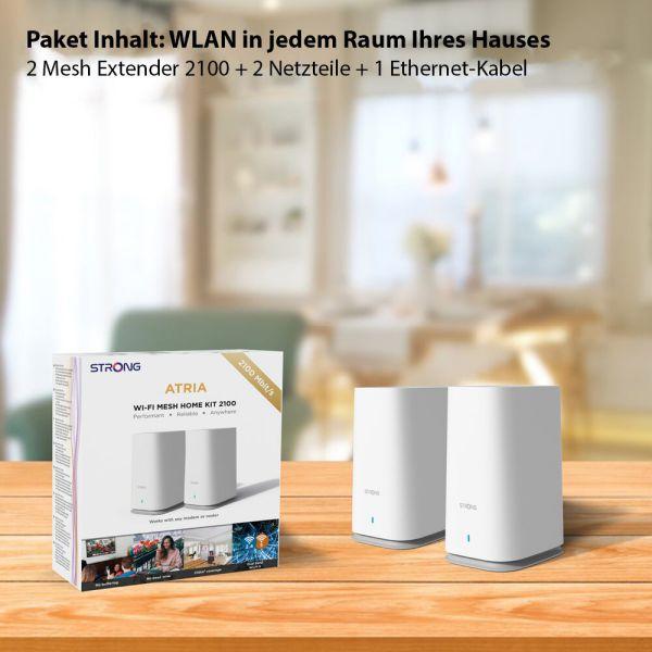Produktbild Strong Atria Mesh Home Kit 2100 - 2er-Set (1733 Mbit/s, 300 Mbit/s)