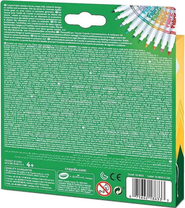 Actual product image Crayola Fabric marker (10x)