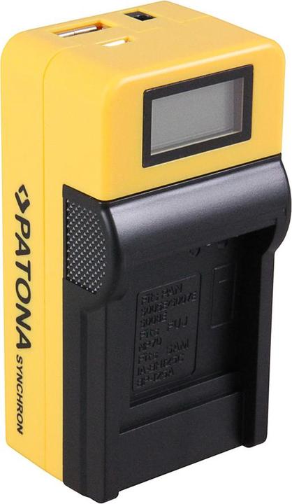 Image du produit Patona Chargeur USB synchrone pour Casio NP70 NP-70 avec écran LCD (Chargeur de batterie d'appareil photo)