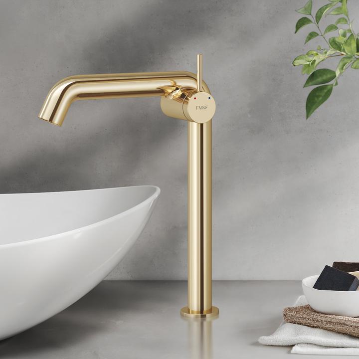 Produktbild Emke Wasserhahn Bad Messing Keramikkartusche Luftsprudler Waschtischarmatur Mischbatterie einfache Instal