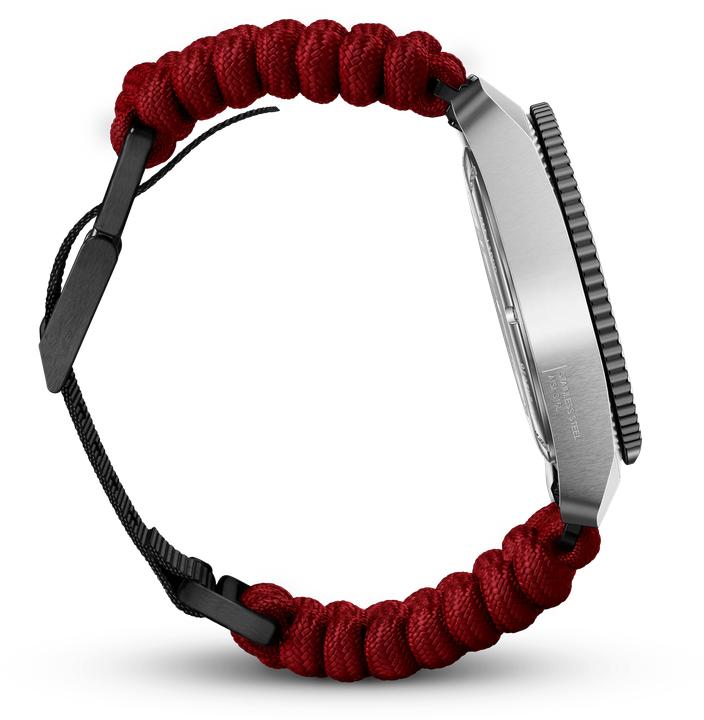 Produktbild Victorinox Journey 1884 Quartz Three hands Steel & Aluminum, Taucheruhr, 43 mm, Ziffernblatt Schwarz, Paracord (Taucheruhr, 43 mm)