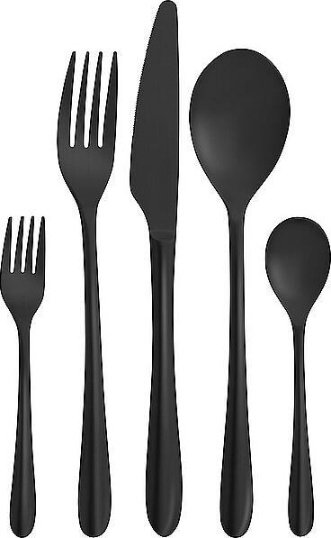 Produktbild Berndorf Tafelbesteck 20tlg ONTARIO PVD Schwarz (20 Stück, Besteck Set)