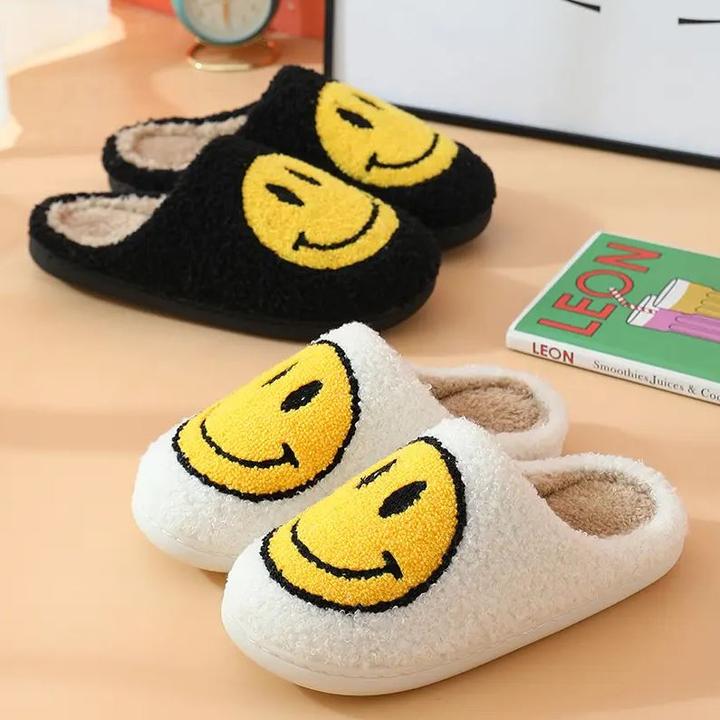 Actual product image PhoneLook Cosy warm winter slippers Smiley size 38-40 /blue (37)