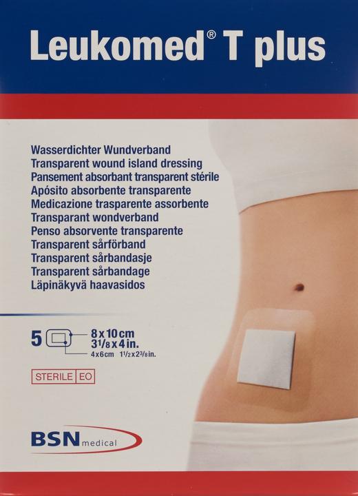 Produktbild BSN T plus transparenter Wundverband 8x10cm mit Wundauflage (5x)