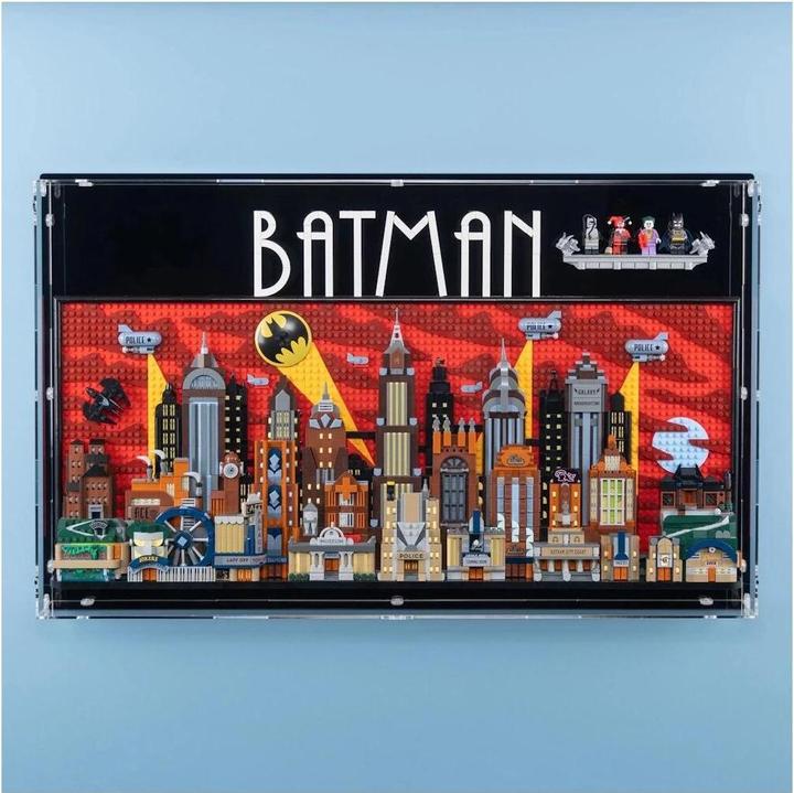 Produktbild iDisplayit Acryl-Wand-Display für LEGO® 76271 Batman: Die Zeichentrickserie Gotham City