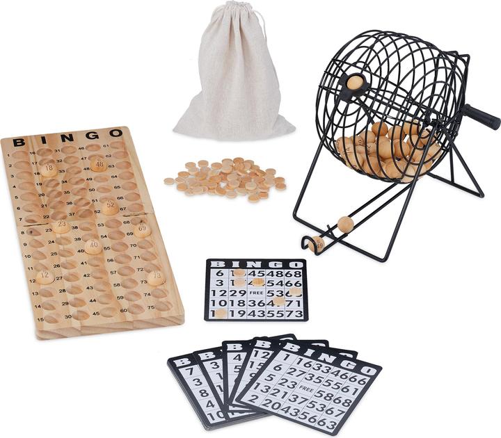 Relaxdays Jeu de bingo