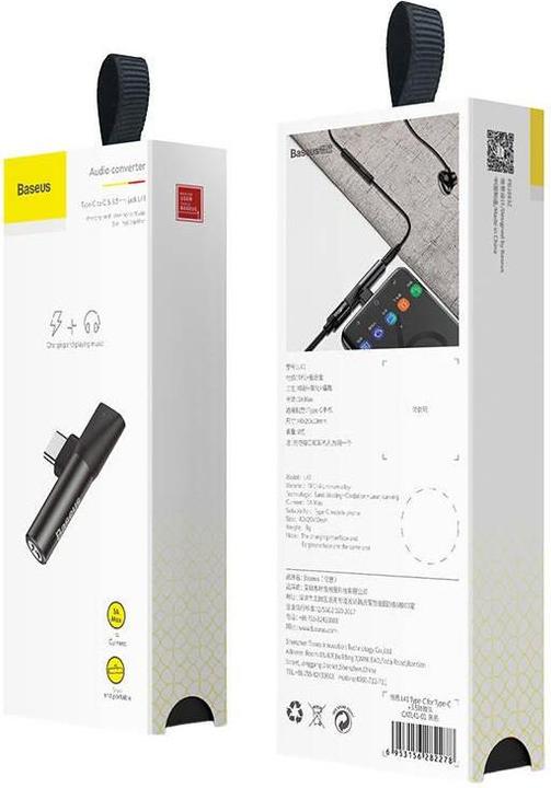 Produktbild Baseus 2in1 USB Typ-C Adapter (USB Typ C, 3.5mm Klinke, USB Typ C)