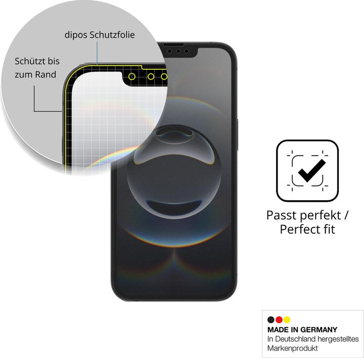 Actual product image Dipos Privacy Screen Protector 4-Way Privacy-Filter (Apple iPhone 17e)
