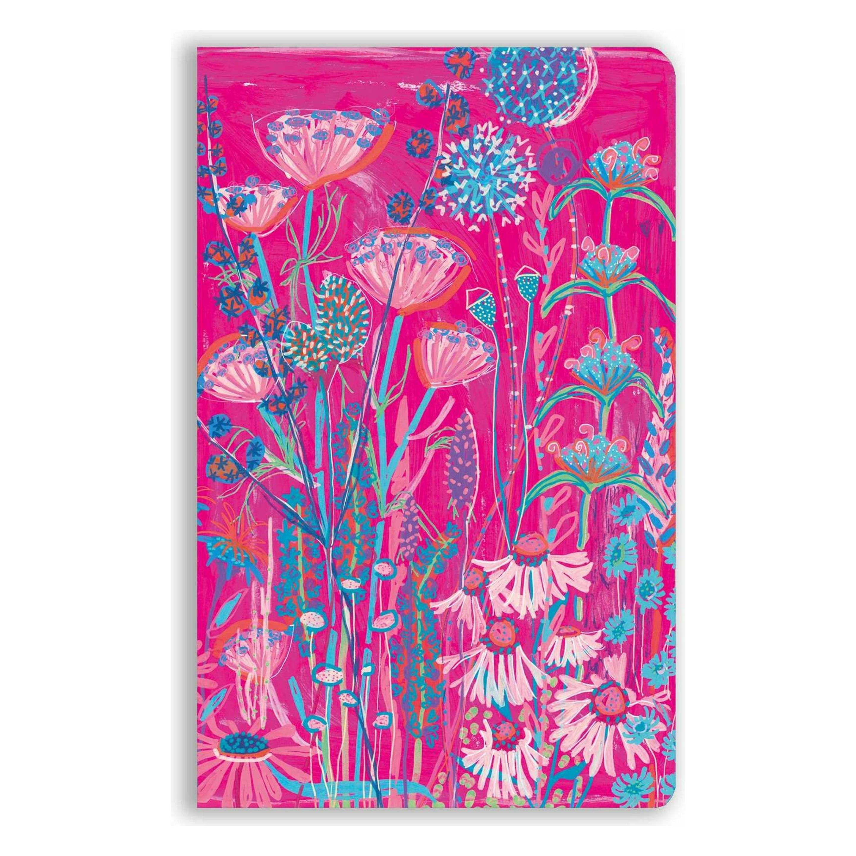 Flame Tree, Notitieboekje + Schrijfblok, Lucy Innes Williams, Pink Garden House (Soft Touch Journal) (21 X 13 Cm, Rijen, Softcover)