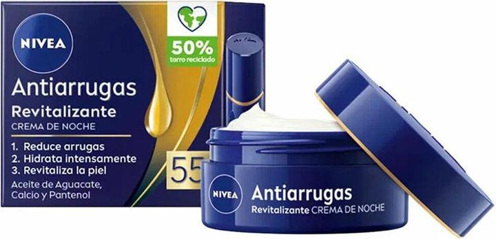 Produktbild NIVEA Anti-Falten Nacht Revitalisierungscreme 50ml 55+ Jahre (50 ml, Nachtcreme)