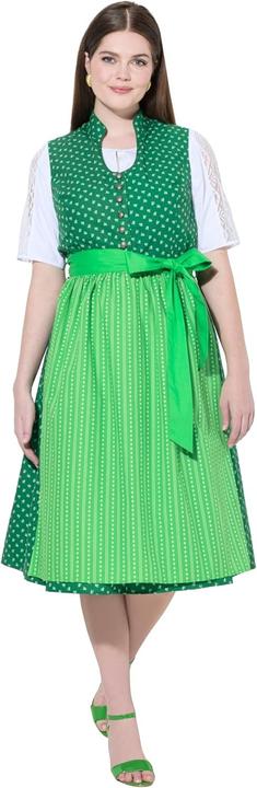 Actual product image Ulla Popken Minimal Print Goblet Collar Dirndl (52)