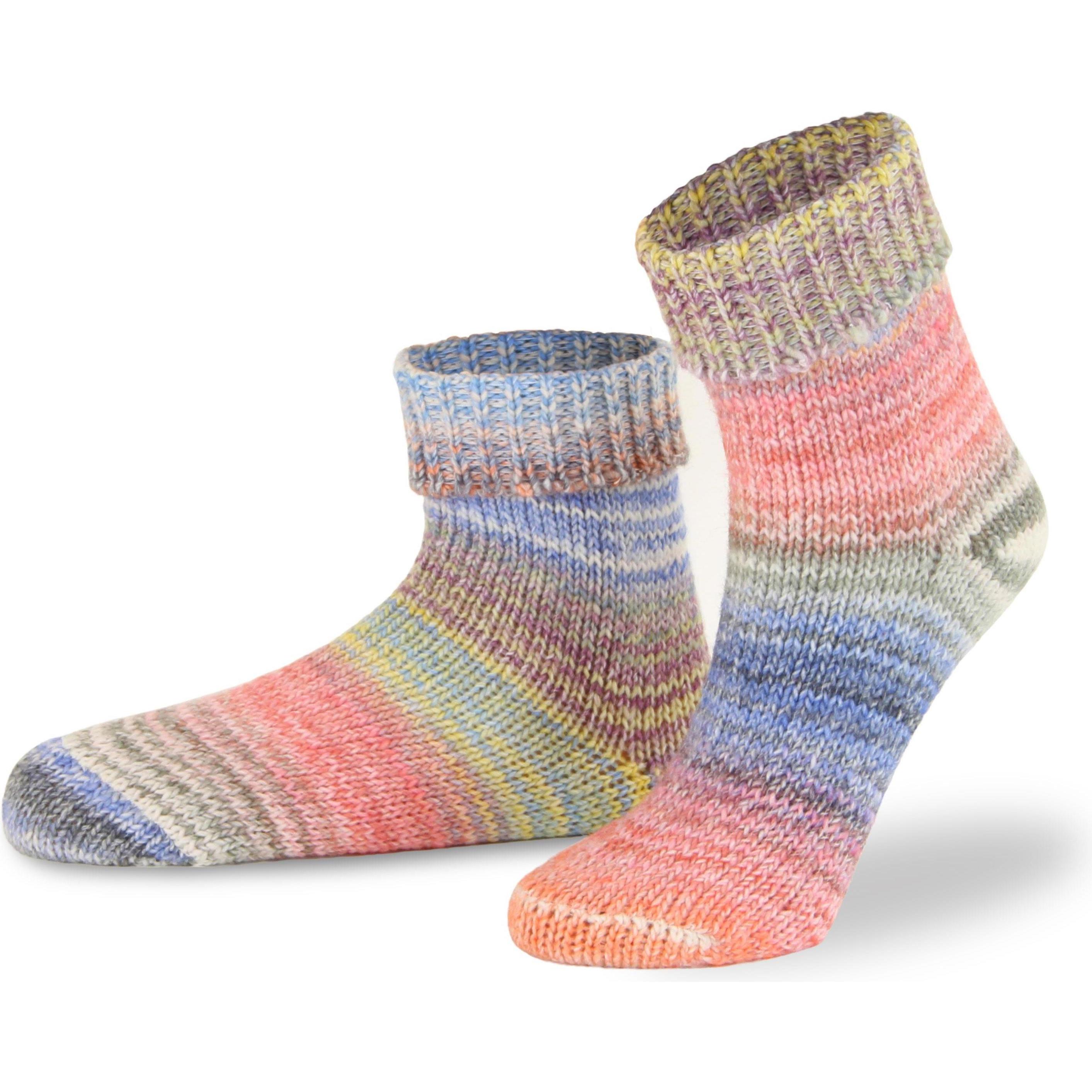 Normani, Herren, Socken, 2 Paar Skandinavische Wollsocken mit Umschlag, Mehrfarbig, (2er Pack, 35 - 38)