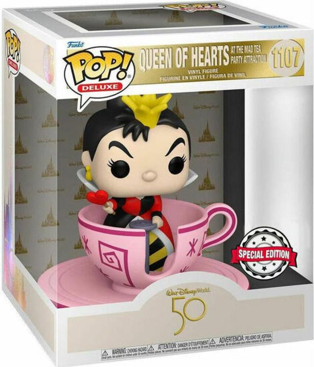 Actual product image Funko POP! Disney 50Th Queen of Hearts In Tecup (1107) EXM