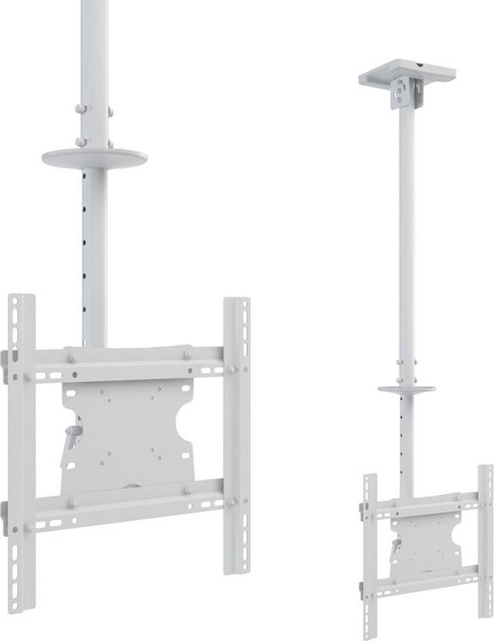 Produktbild Multibrackets Deckenhalter 32" - 70", Metall, weiss, max 30 kg (Decke, 55", 30 kg)