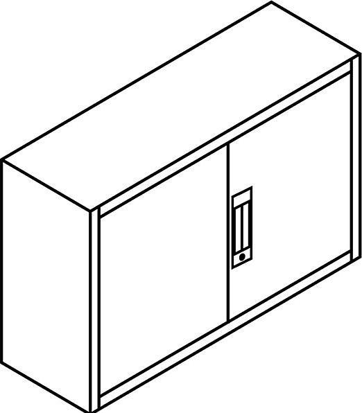 Actual product image C+P ACURADO add-on cupboard with hinged doors (120 x 40 x 50 cm)