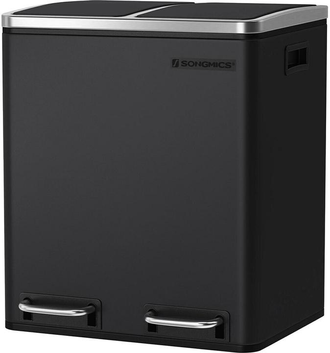 Produktbild Songmics Abfalleimer 30 l, Schwarz (30 l)