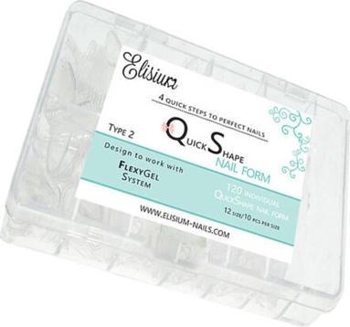 Elisium Forma rapida per unghie Tipo2 Stampi fino ad allungare gli artigli 120 Pezzi.