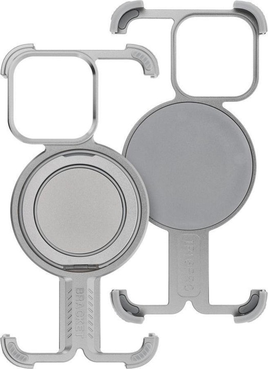 Produktbild OEM Back panel cover Case TITANIUM Bracket for IPHONE 15 silver (Apple iPhone 15)