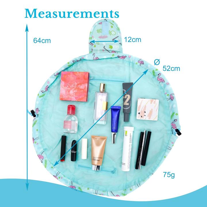 Produktbild Intirilife Kosmetiktasche in GRÜN ROSA FLAMINGO