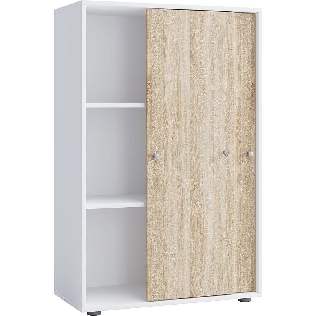 Ebuy24, Aktenschrank, Büroschrank LonaXLST weiss (70 x 37 cm)