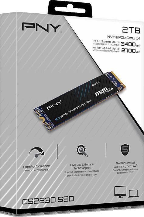 Produktbild PNY DISQUE SSD CS2230 2TO (2000GO) - NVME M.2 TYPE 2280 (2000 GB, M.2 2280)