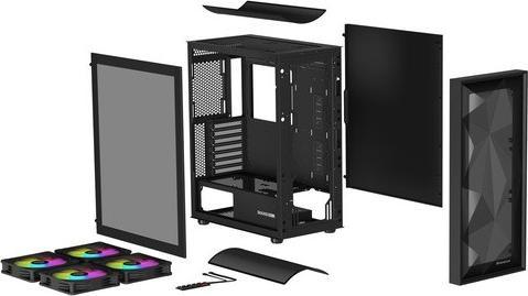 Image du produit Genesis Obudowa Diaxid 605 ARGB czarna (NPC-2172) (ATX, mATX, Mini-ATX)