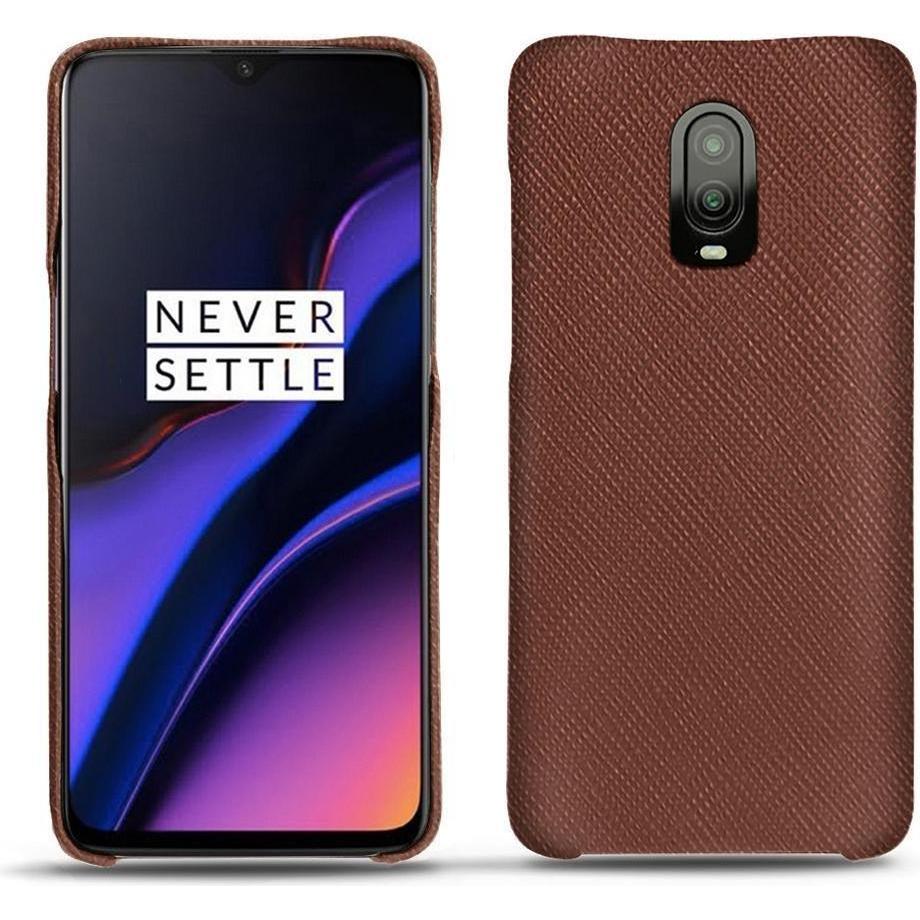 Noreve Lederschutzhülle (OnePlus 6T), Smartphone Hülle, Braun