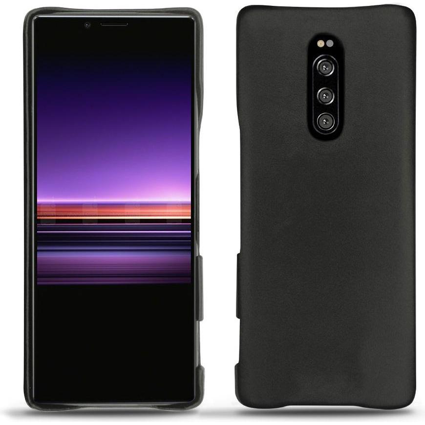 Noreve Lederschutzhülle (Sony Xperia 1), Smartphone Hülle, Schwarz
