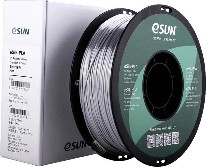Immagine prodotto eSUN eSilk-PLA (PLA, 1.75 mm, 1000 g, Argento)