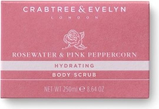Immagine prodotto Clarins Crabtree & Evelyn Scrub per il corpo all'acqua di rose e pepe rosa da 8,8 once