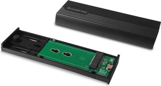 Produktbild Chieftec SSD M.2 PCIe NVMe/S-ata SSD Enclosure Tool-Less (M.2 2230, M.2 2242, M.2 2260, M.2 2280)