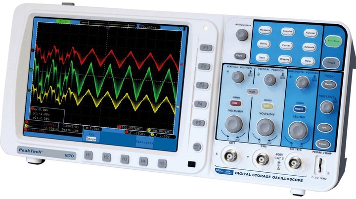 Produktbild Peaktech 1270 Digital-Speicher-Oszilloskop, 300 MHz, 2 Kanäle