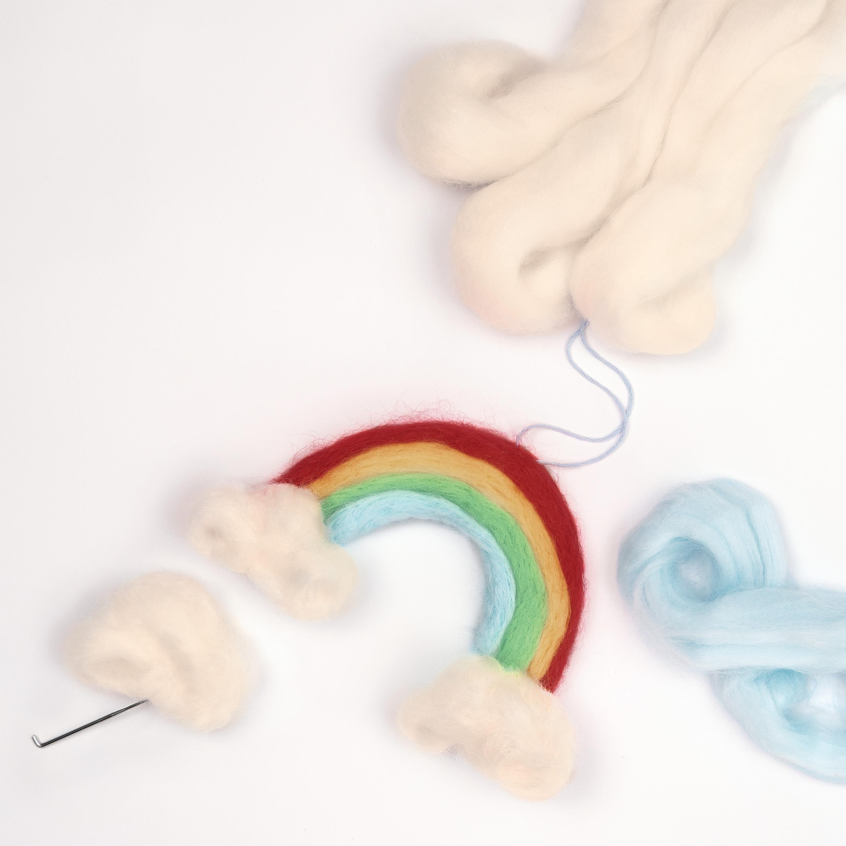 Thumbnail - Folia Filzwolle Rainbow, Garn + Wolle, Mehrfarbig
