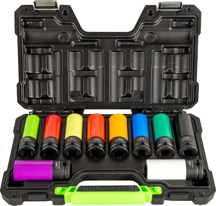 Actual product image 10-teiliger Schlagschrauber-Stecknuss-Set 1/2"