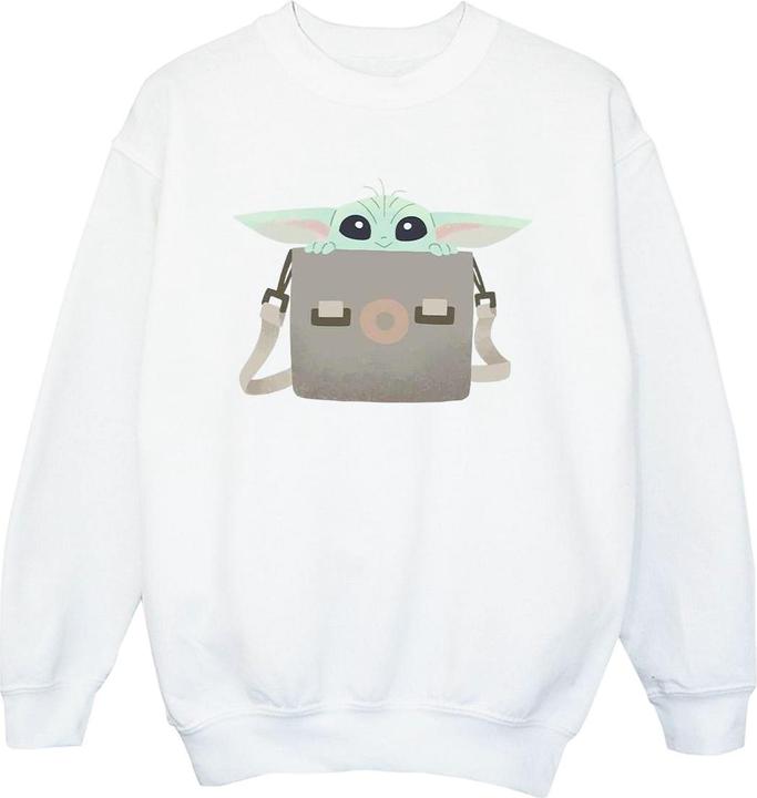 Actual product image Star Wars Girls The Mandalorian Grogu Luggage Sweatshirt (152, 158)