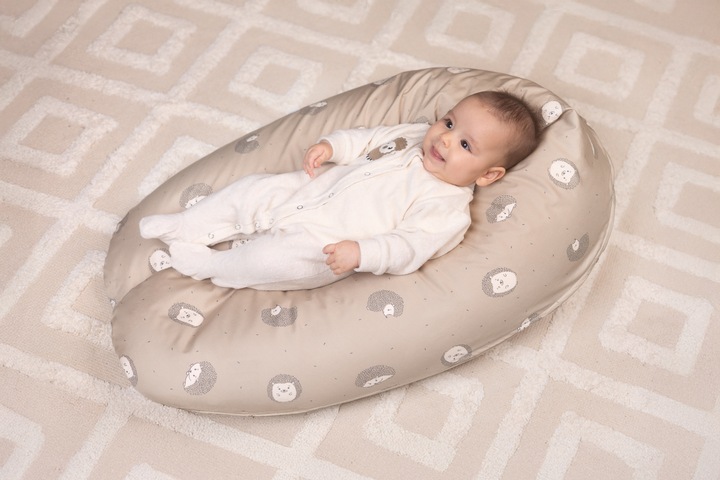 Image du produit Zewi Housse pour coussin d’allaitement 9897 rose Stars (190 cm)