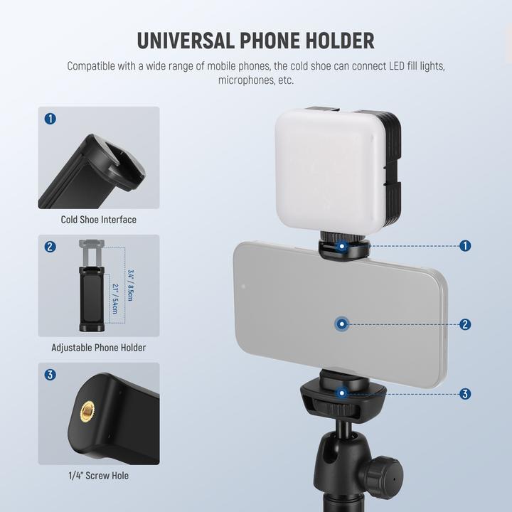Image du produit Neewer Extendable Phone Tripod With Remote