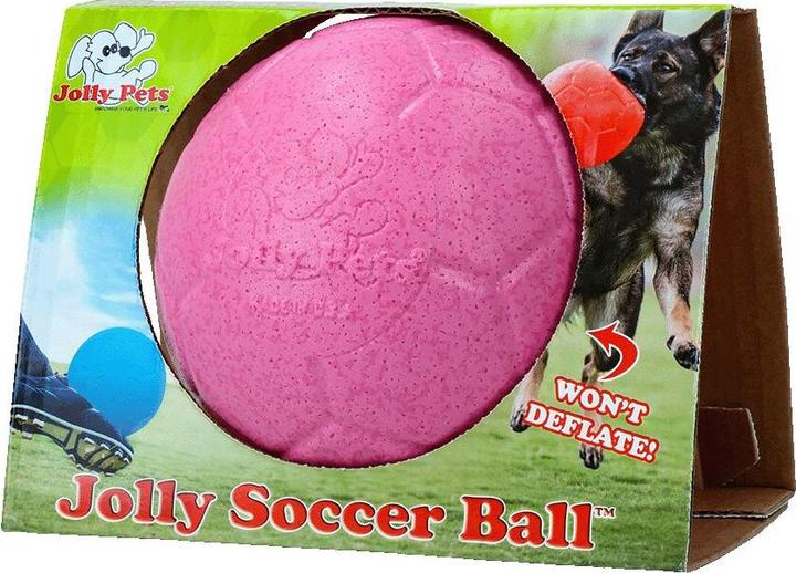 Actual product image Jolly Pets Soccer Ball 15cm Pink - (JOLL036C) (Ball toy dog)