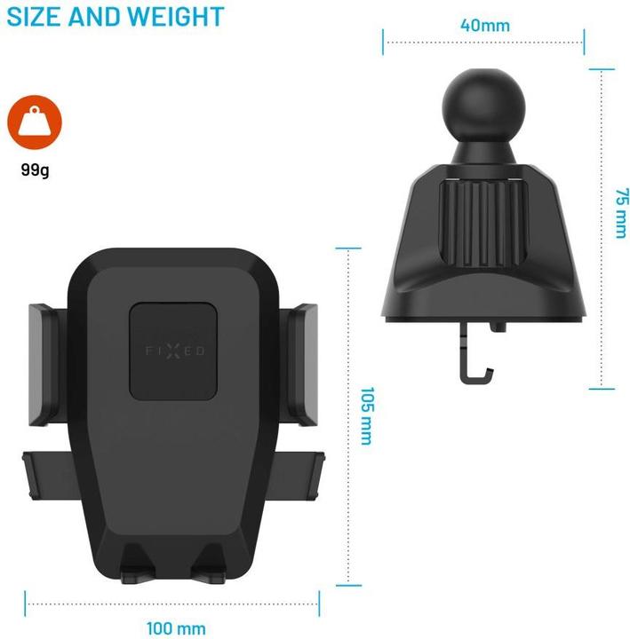 Actual product image Fixed Iconiq Lock, black