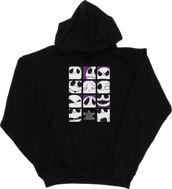 Image du produit Disney - Sweat à capuche NIGHTMARE BEFORE CHRISTMAS MANY FACES OF JACK SQUARES - Homme (M)