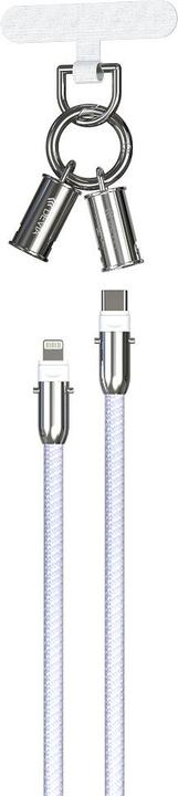 Produktbild Devia Kabel Lanyard 2in1 PD USB-C - Lightning 1,2 m 27W lila (1.20 m, USB 3.2 Gen 1, 27 W)