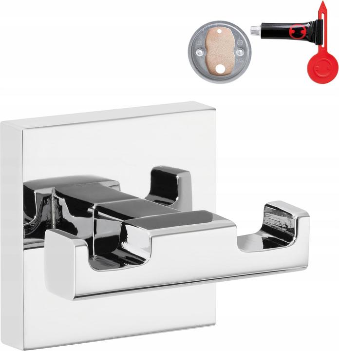 Actual product image tesa DELUXXE Bathrobe hook incl. adhesive solution without drilling