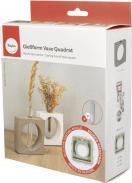 Actual product image Rayher Silicone casting mould "Vase square with circle"