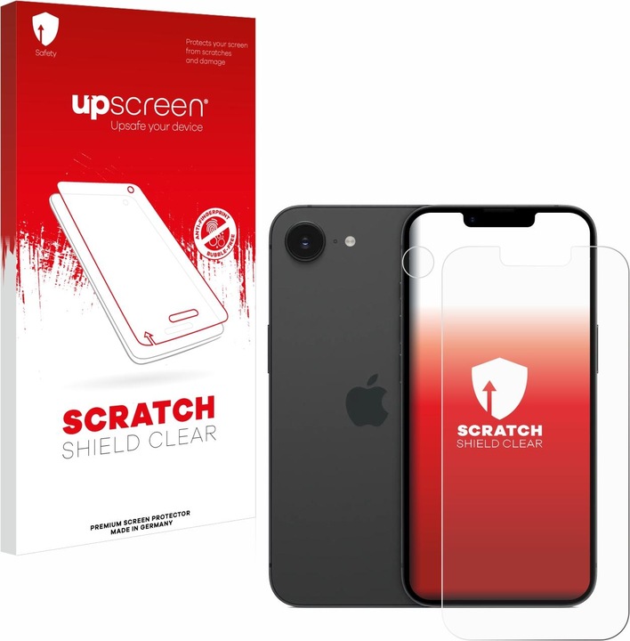 Actual product image upscreen Scratch Shield Protector (1 Piece, Apple iPhone 16e)